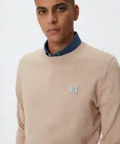 Les Deux Etienne Cashton Knit Light Brown Melange