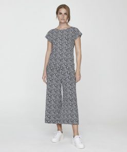 Holebrook Kajsa Culotte Pants Navy Meadow