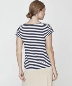 Holebrook Kajsa Capsleeve T-shirt Navy/White