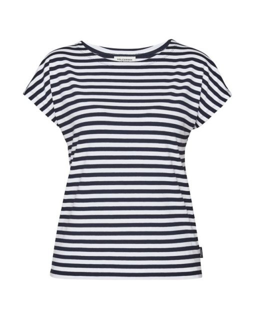Holebrook Kajsa Capsleeve T-shirt Navy/White