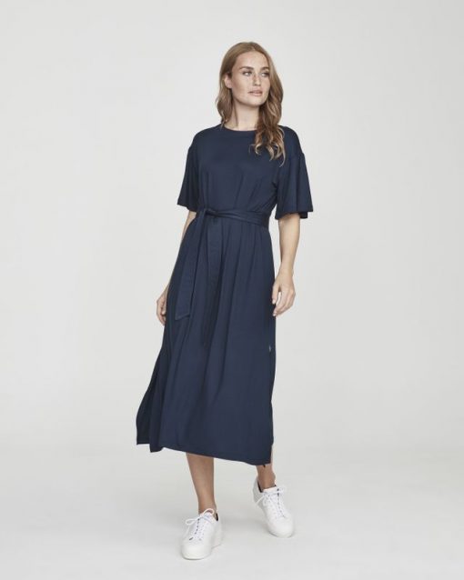 Holebrook Kajsa Slit Dress Navy