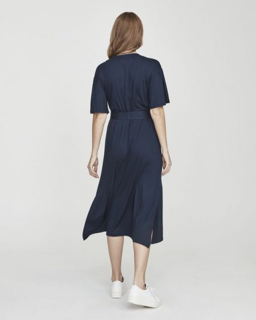 Holebrook Kajsa Slit Dress Navy