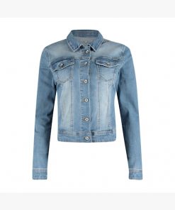 Red Button Jackie Denim Jacket Light Stone