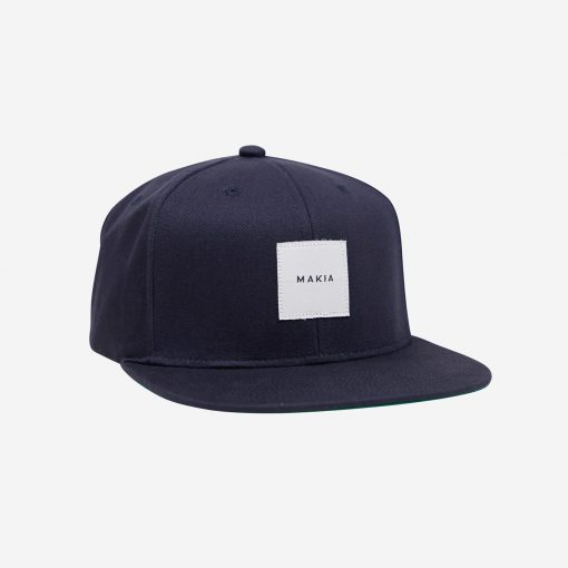 Makia Square Snapback Navy