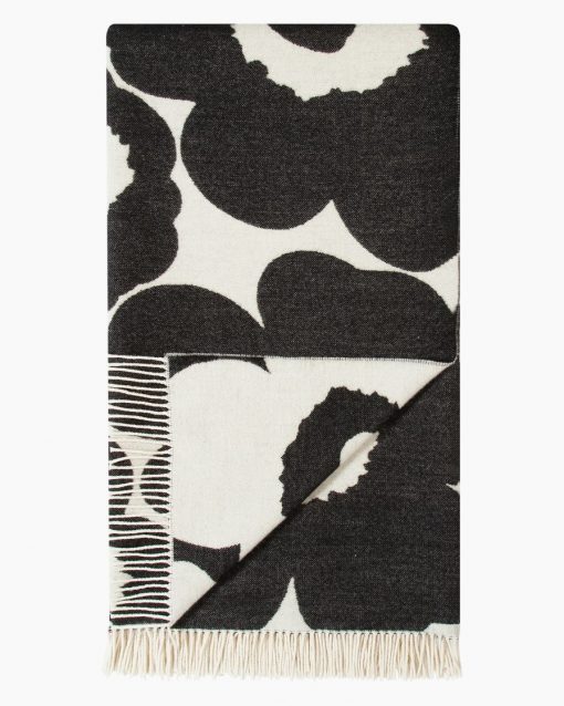 Marimekko Unikko Blankett 130 x 180 cm Black/White