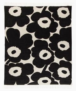 Marimekko Unikko Blankett 130 x 180 cm Black/White