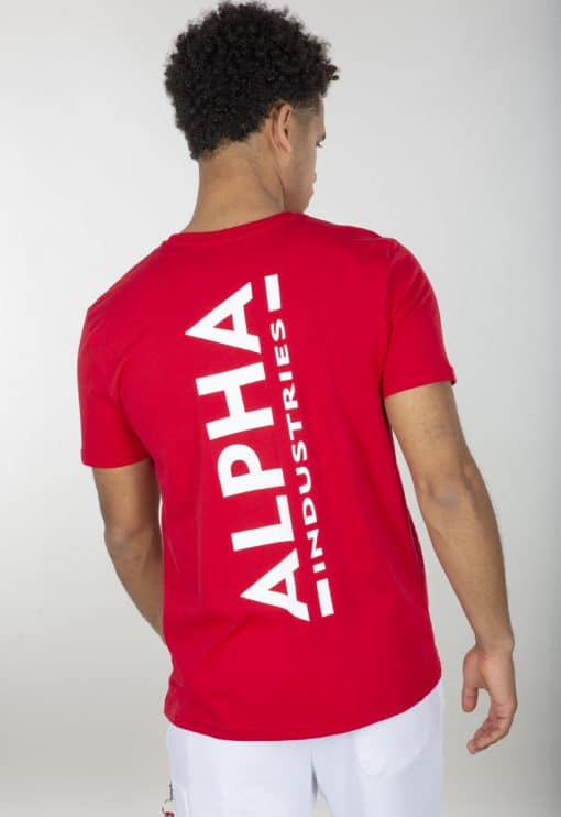Alpha Industries Backprint T Red