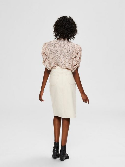 Selected Femme Metha Top Sandshell