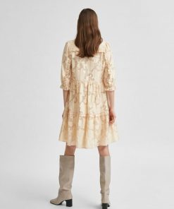 Selected Femme Sadie 3/4 Dress Sandshell