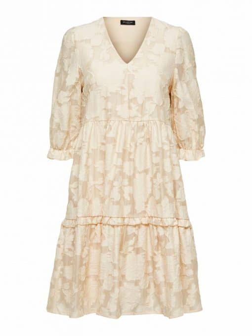 Selected Femme Sadie 3/4 Dress Sandshell