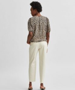 Selected Femme Tilda 3/4 Top Leopard