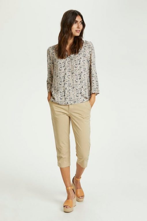 Part Two Knox Blouse Neutral Botanical Print