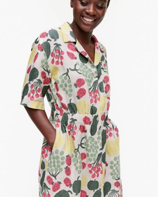 Marimekko Herkku Pieni Tori Dress Yellow