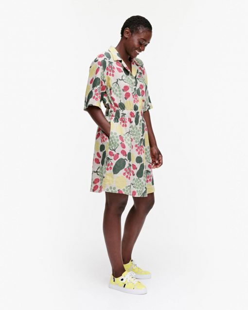 Marimekko Herkku Pieni Tori Dress Yellow