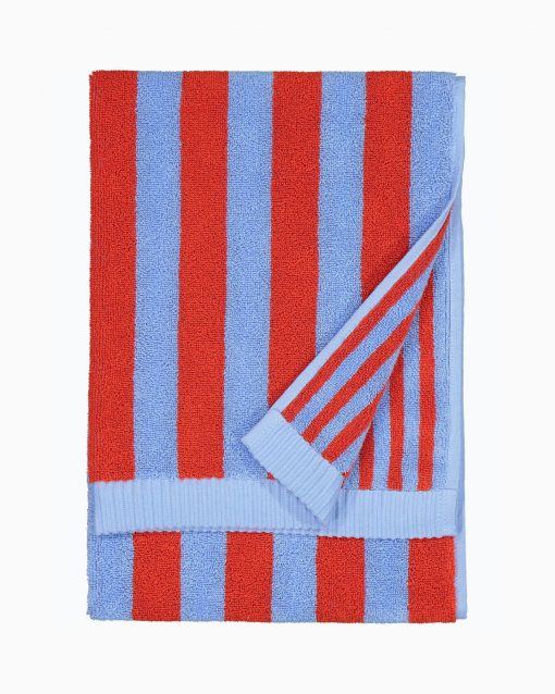 Marimekko Kaksi Raitaa bath towel 70 x 150 cm Blue