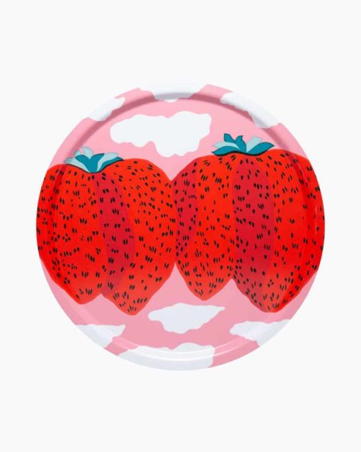Marimekko Mansikkavuoret Tray Red 46 cm