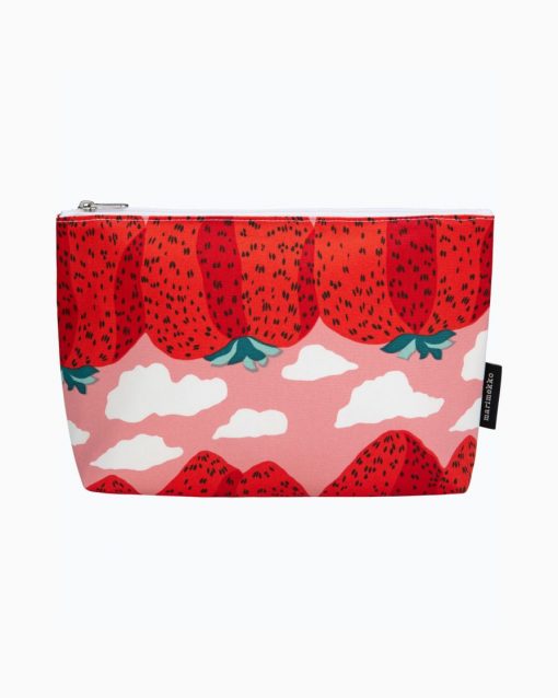 Marimekko Relle Mansikkavuoret Cosmetic Bag Red