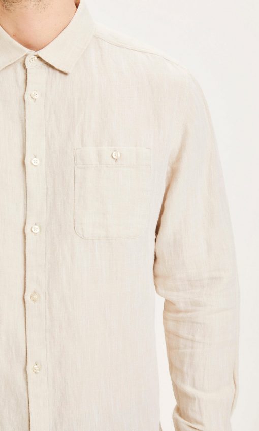 Knowledge Cotton Apparel Larch Linen Shirt