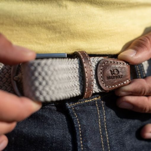 Billybelt Elastic Woven Belt Sandy Beige