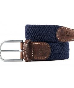 Billybelt Elastic Woven Belt Navy Blue