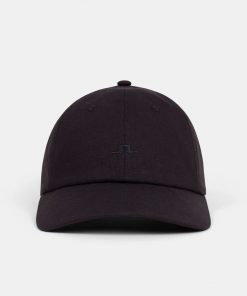 J.Lindeberg Elijah Linen Cap Black