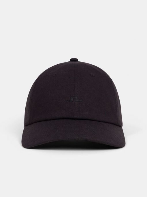 J.Lindeberg Elijah Linen Cap Black