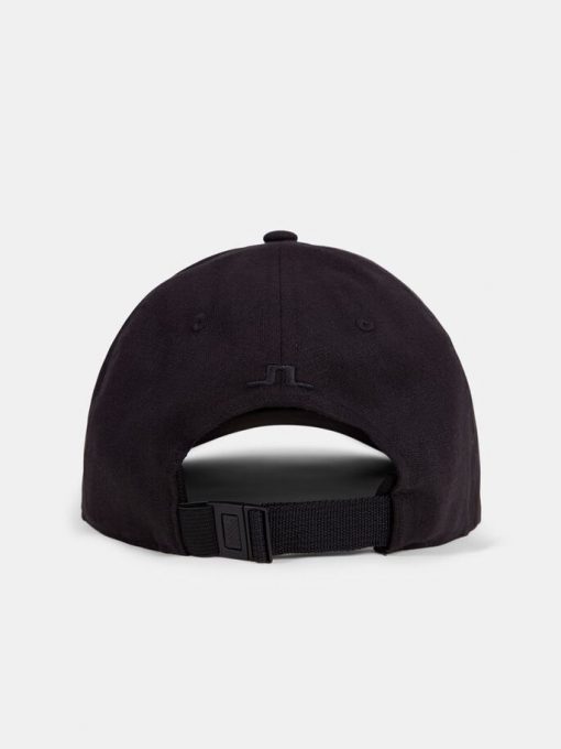 J.Lindeberg Elijah Linen Cap Black