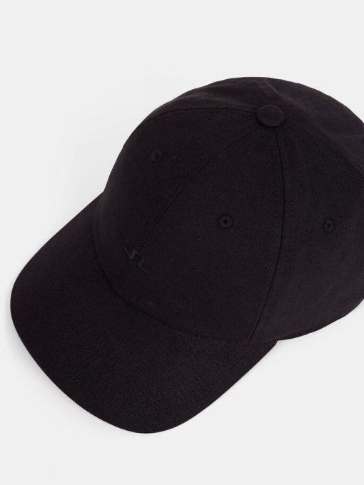 J.Lindeberg Elijah Linen Cap Black