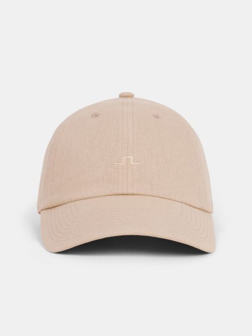 J.Lindeberg Elijah Linen Cap Summer Dunes