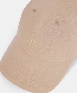 J.Lindeberg Elijah Linen Cap Summer Dunes