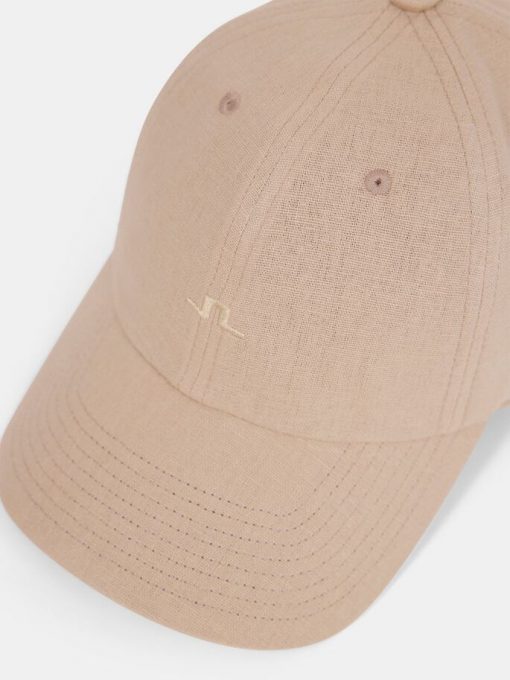 J.Lindeberg Elijah Linen Cap Summer Dunes