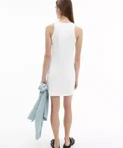 Calvin Klein Urban Logo Tank Dress Bright White