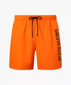 Calvin klein Medium Drawstring Swim Shorts Orange Alert