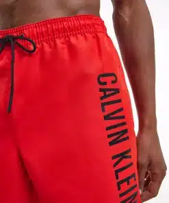 Calvin klein Medium Drawstring Swim Shorts Fierce Red