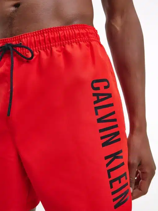 Calvin klein Medium Drawstring Swim Shorts Fierce Red