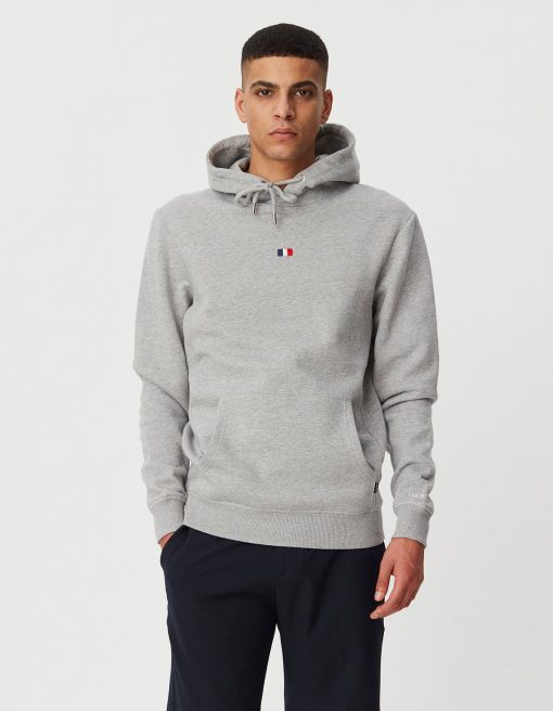Les Deux Flag Hoodie Grey Melange