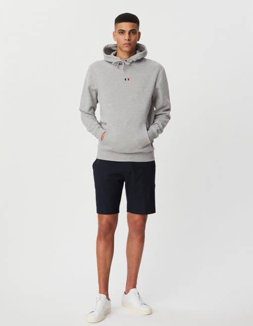 Les Deux Flag Hoodie Grey Melange