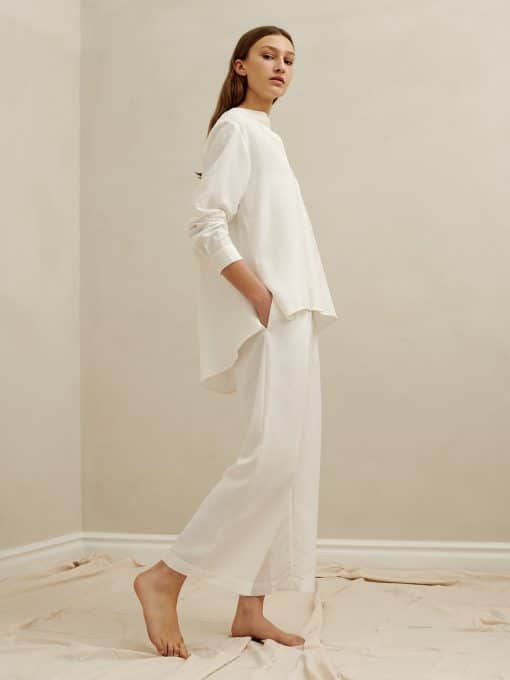 A Part of the Art Airy Shirt Soft Modal White
