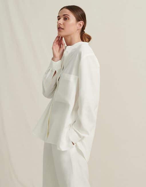 A Part of the Art Airy Shirt Soft Modal White
