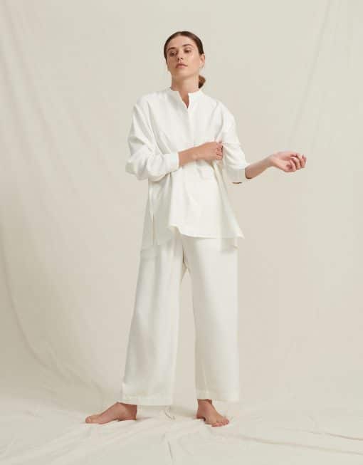 A Part of the Art Airy Shirt Soft Modal White
