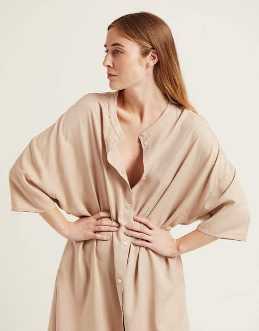 A Part of the Art Flow Dress Warm Sand