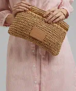 Esprit Straw bag Camel