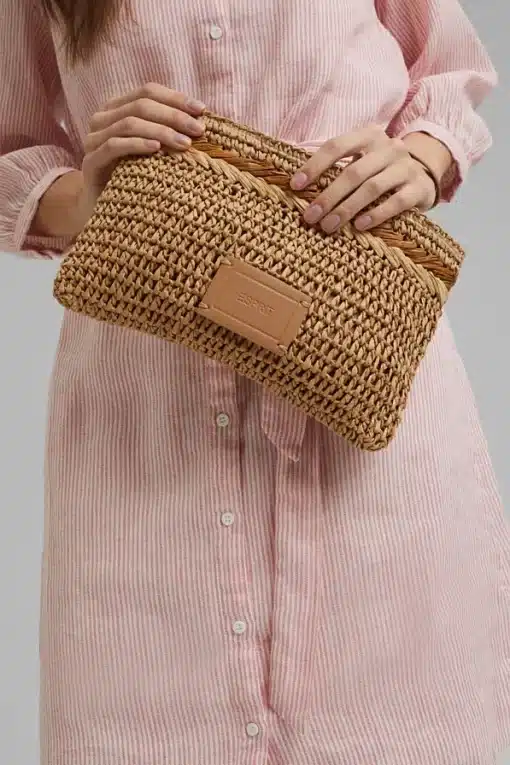Esprit Straw bag Camel