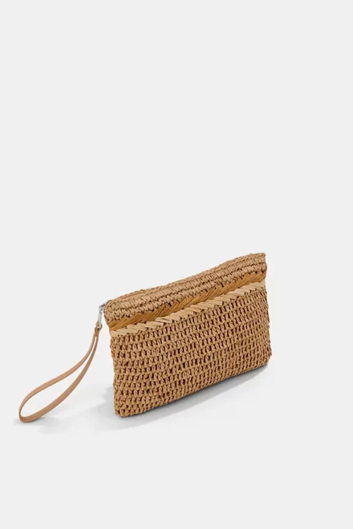 Esprit Straw bag Camel