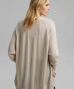 Esprit Linen Blend Cardigan Light Beige