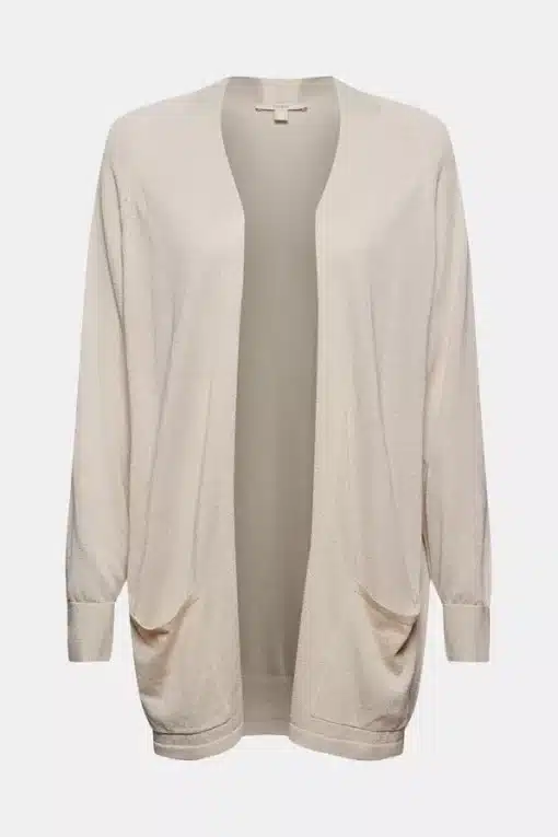 Esprit Linen Blend Cardigan Light Beige