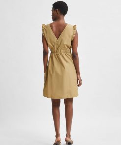 Selected Femme Lilo Damina Short Dress Kelp