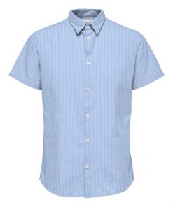 Selected Homme Classic Linen Shirt Blue