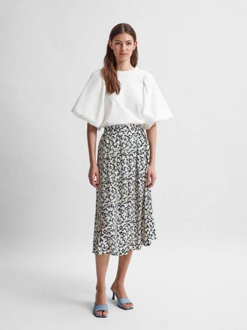 Selected Femme Paulina Midi Skirt Black