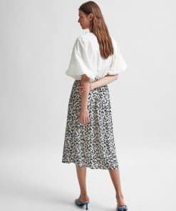 Selected Femme Paulina Midi Skirt Black